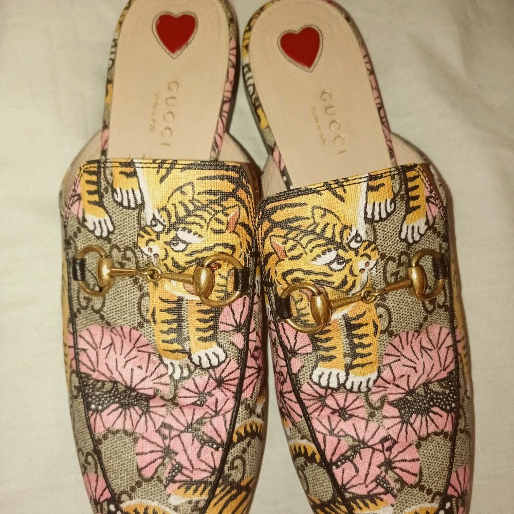 Gucci Princetown Mule GG Supreme Bengal 38.5